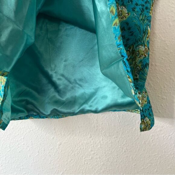 Terry Lewis Floral 100% Silk Top Skirt Set NEW Size 2X - Picture 5 of 11